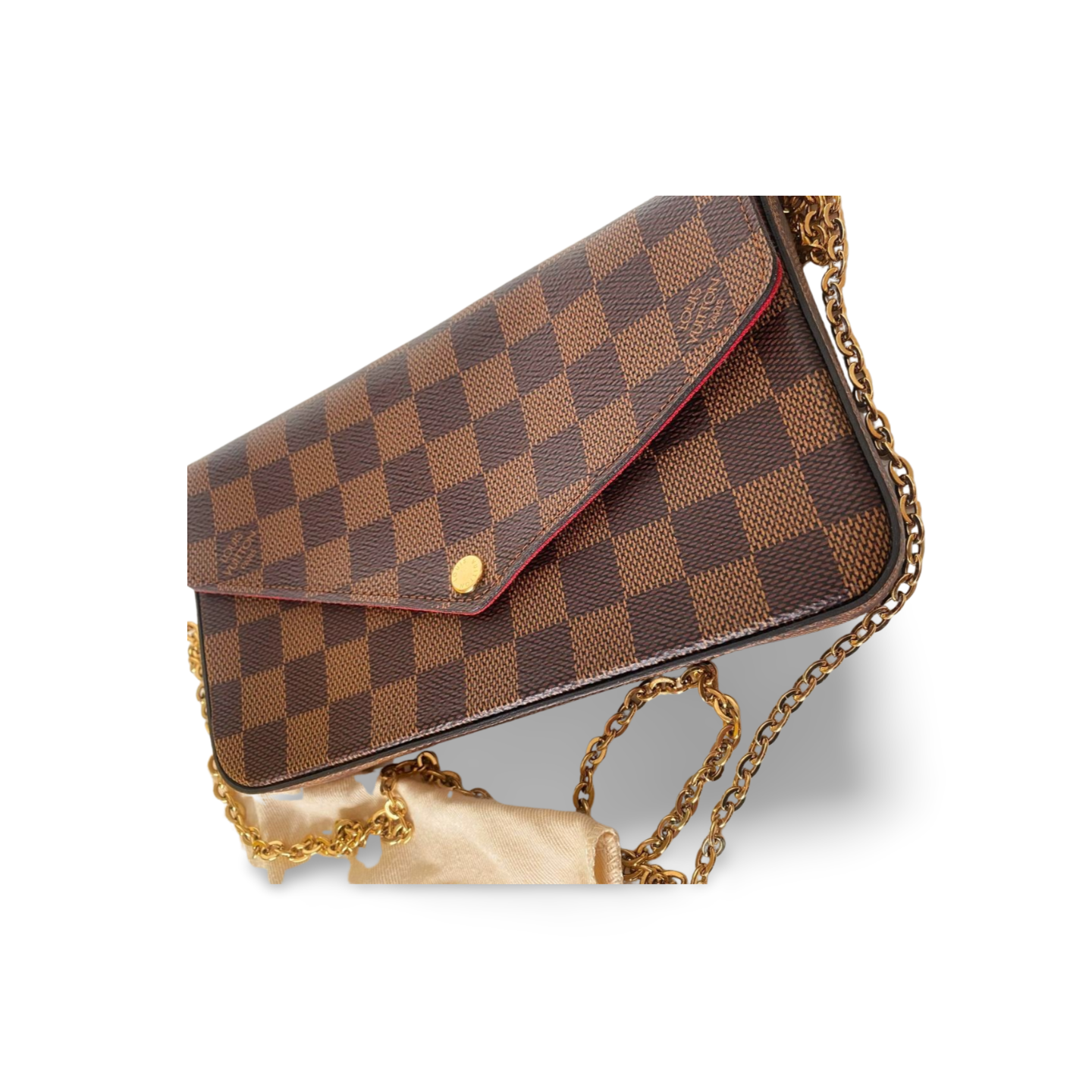 Louis Vuitton Pochette Félicie – Damier Ebene Canvas