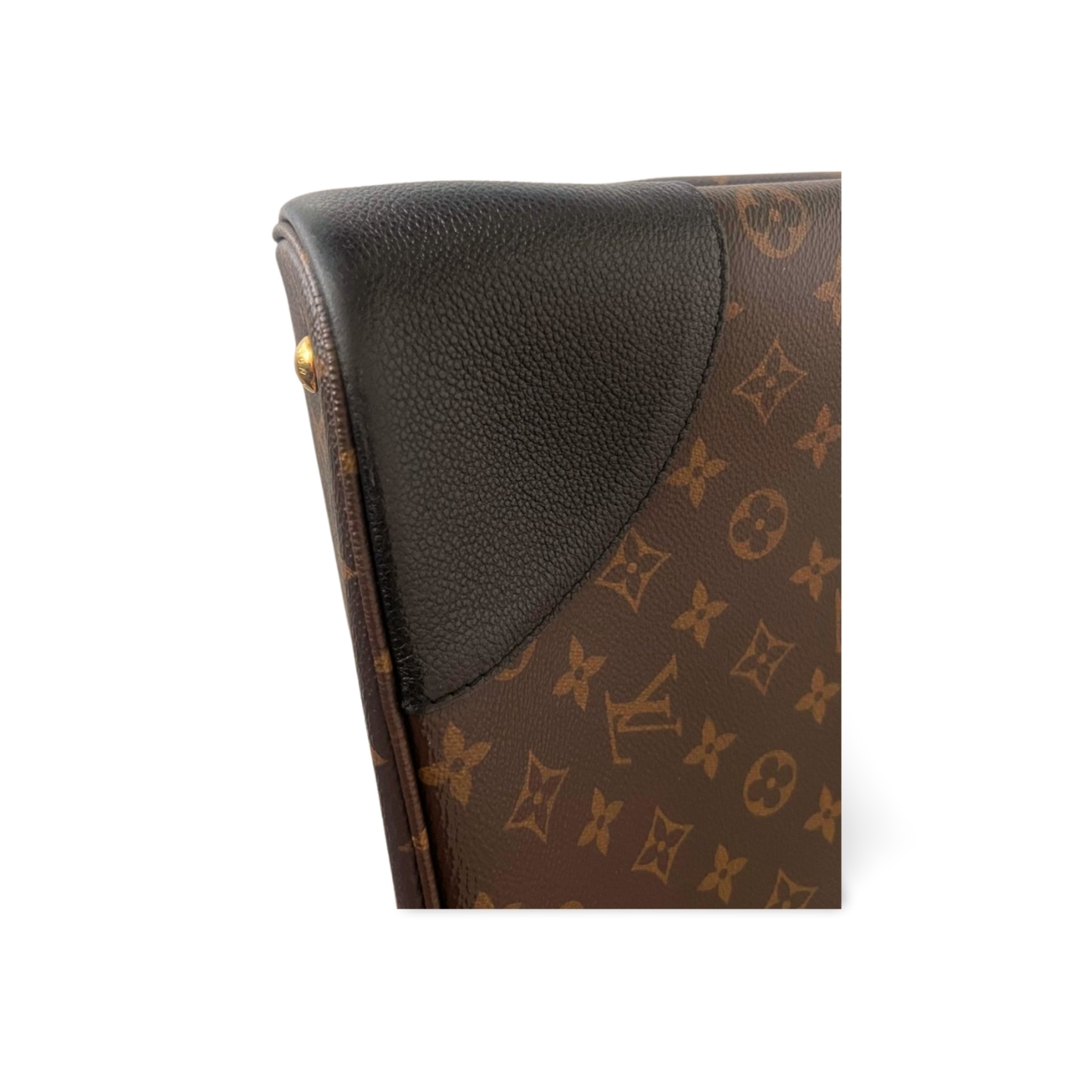 Louis Vuitton Flandrin Monogram mit Leder in Schwarz (Noir)