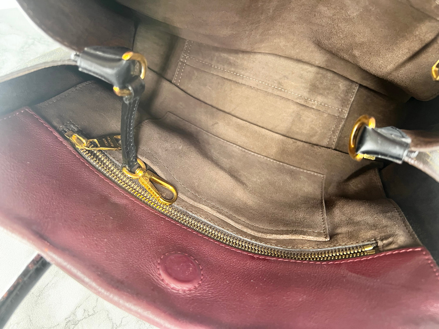 Louis Vuitton W Tote - Kalbsleder & Monogram Canvas