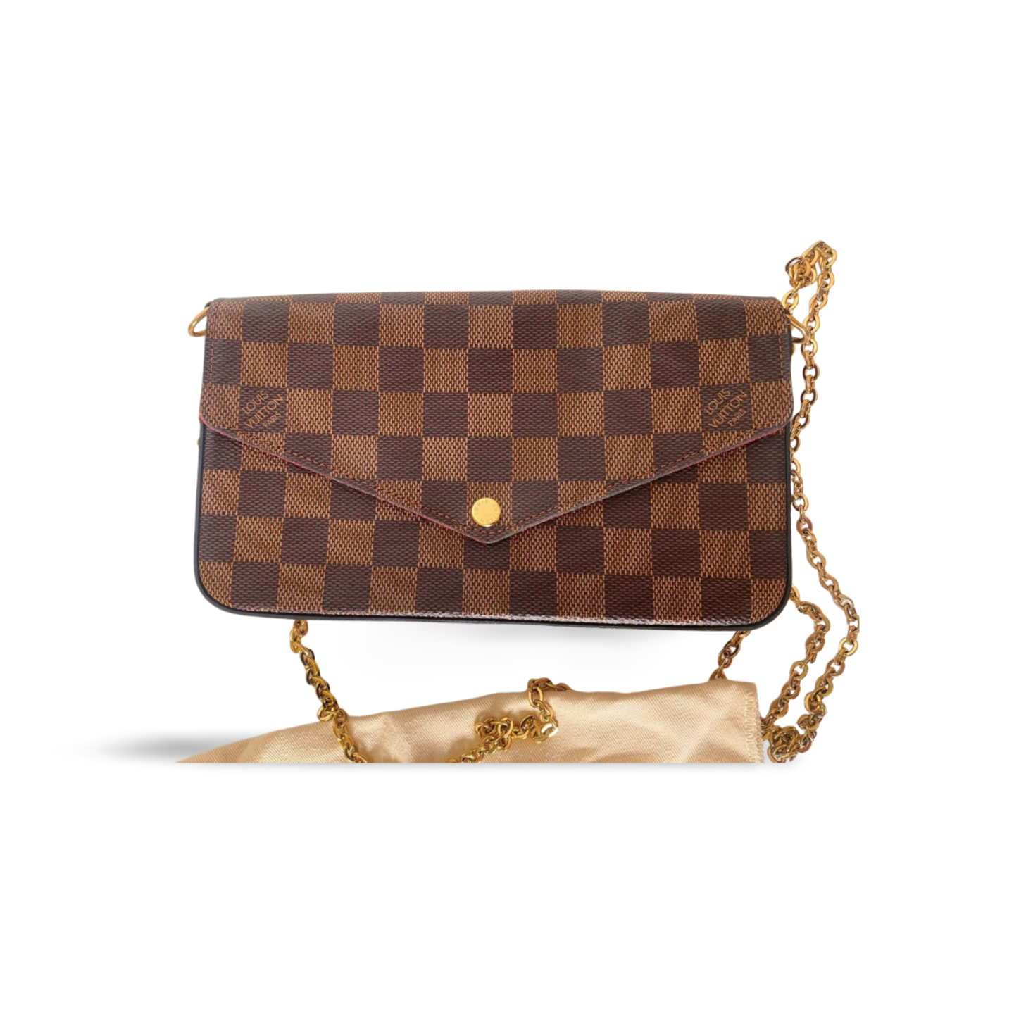 Louis Vuitton Pochette Félicie – Damier Ebene Canvas