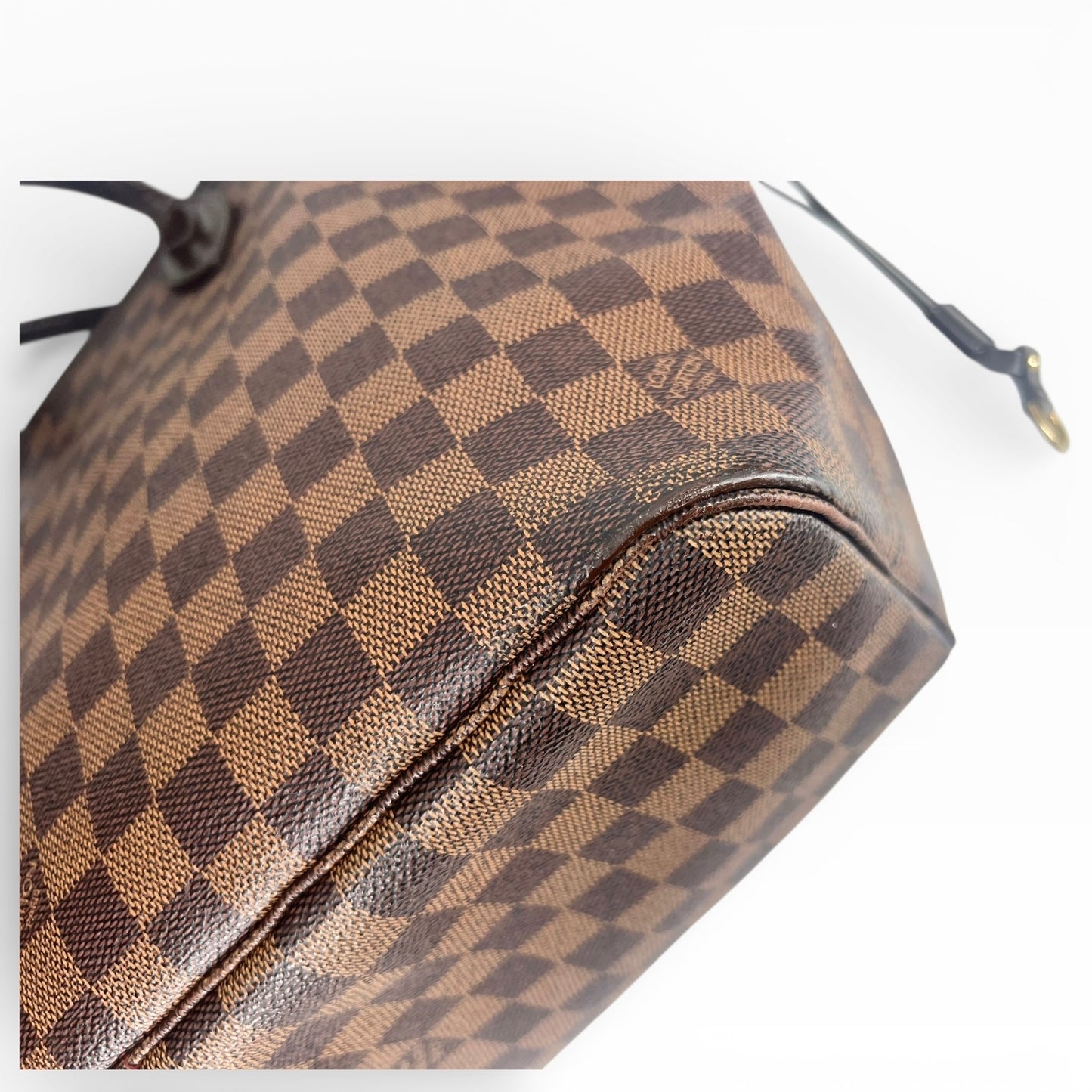 Louis Vuitton Neverfull MM mit Pouch - Damier Ebene
