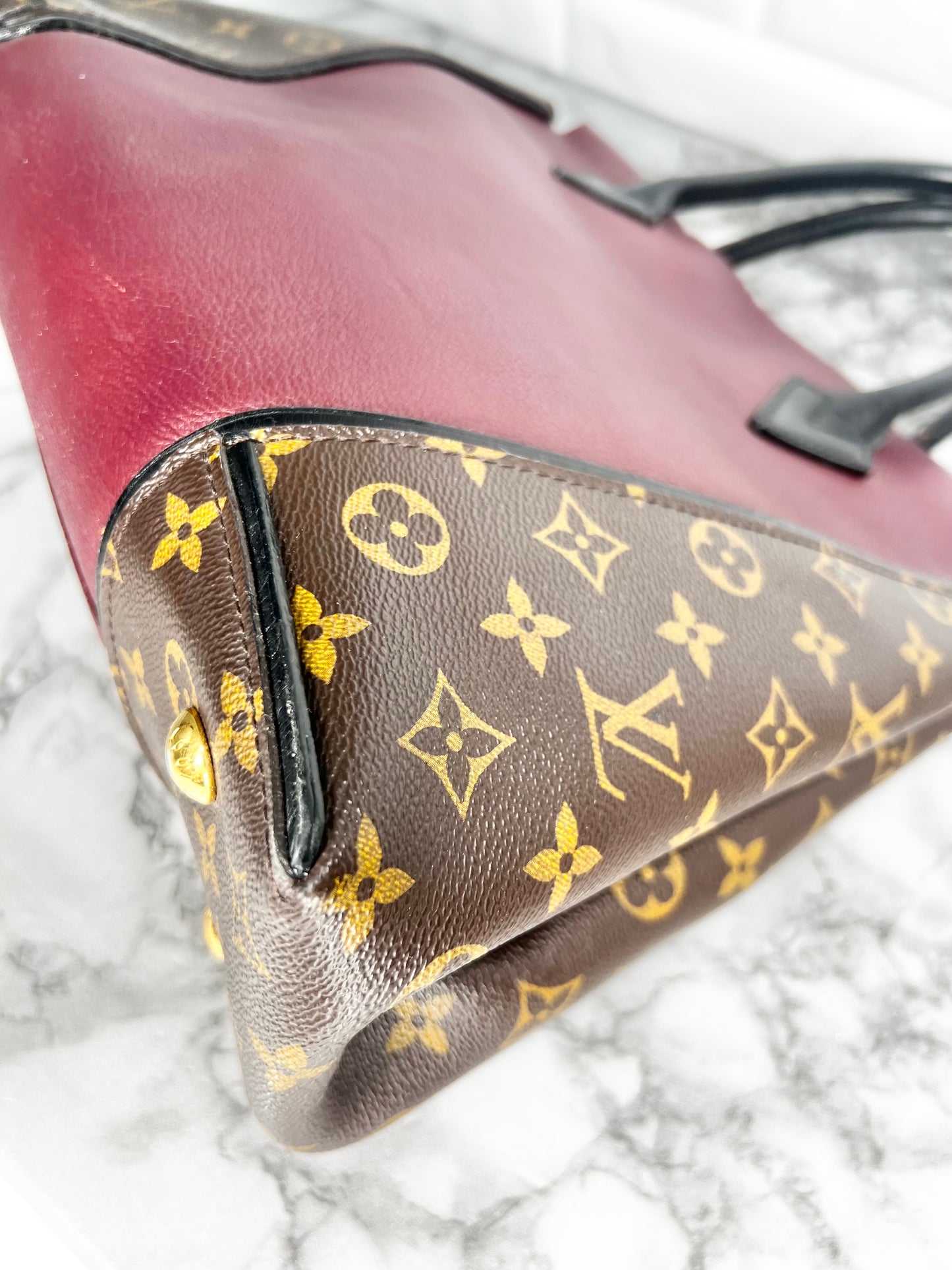 Louis Vuitton W Tote - Kalbsleder & Monogram Canvas