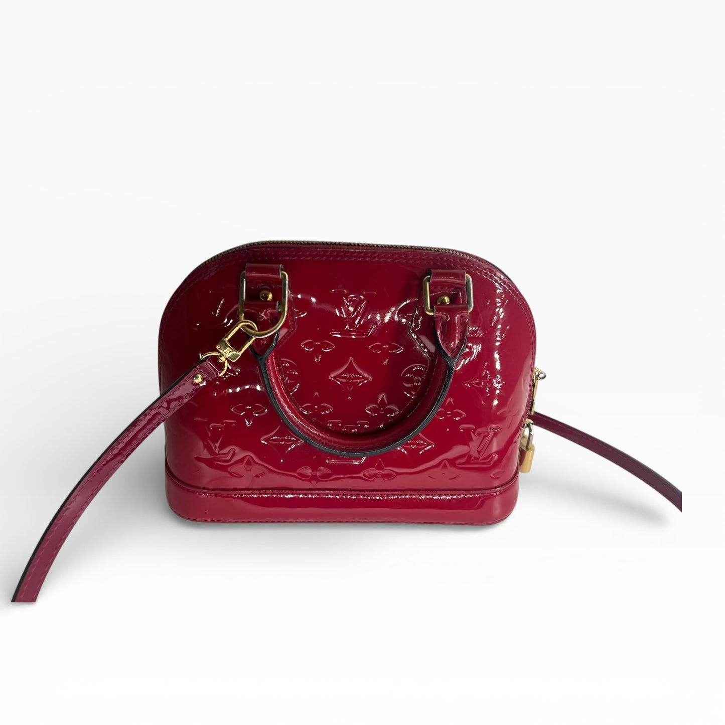 Louis Vuitton Alma BB – Monogram Vernis in strahlendem Fuchsia