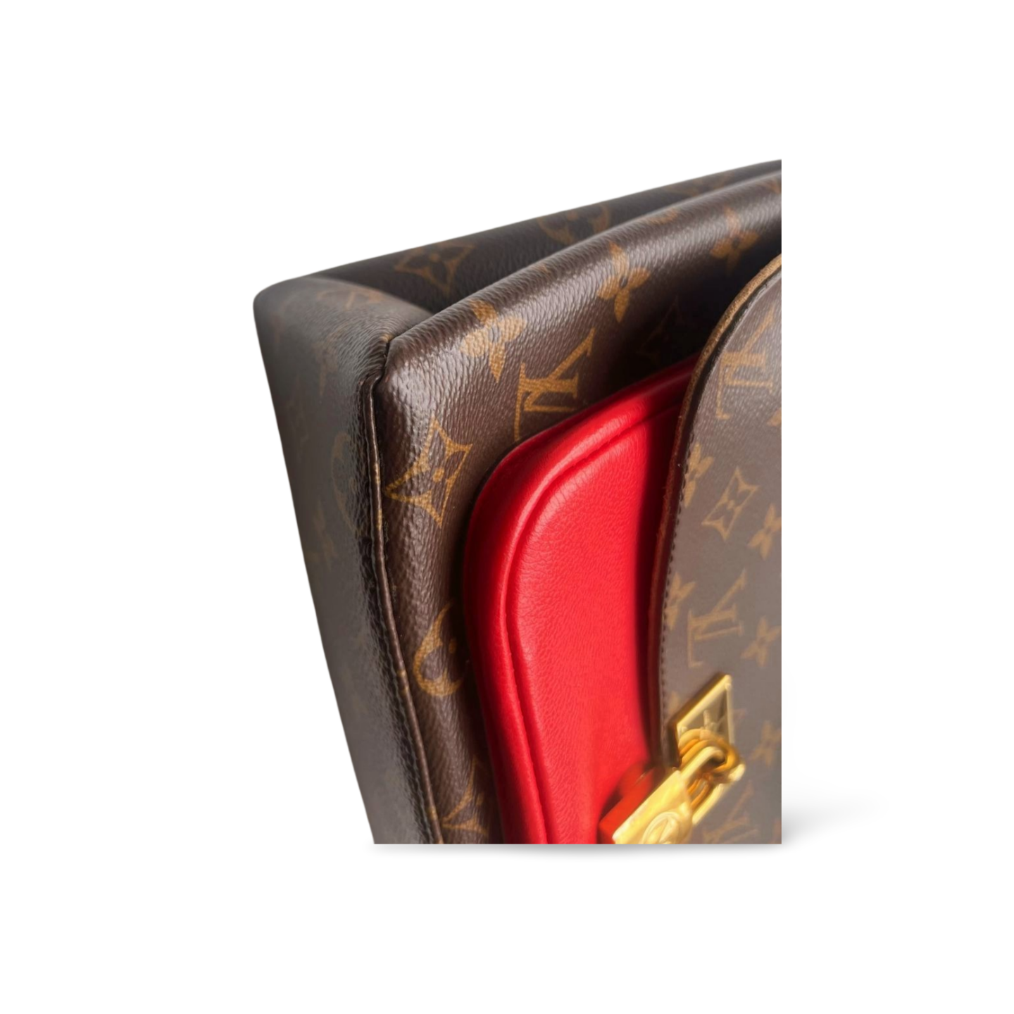Louis Vuitton Marignan – Monogram Canvas & Rotes Leder