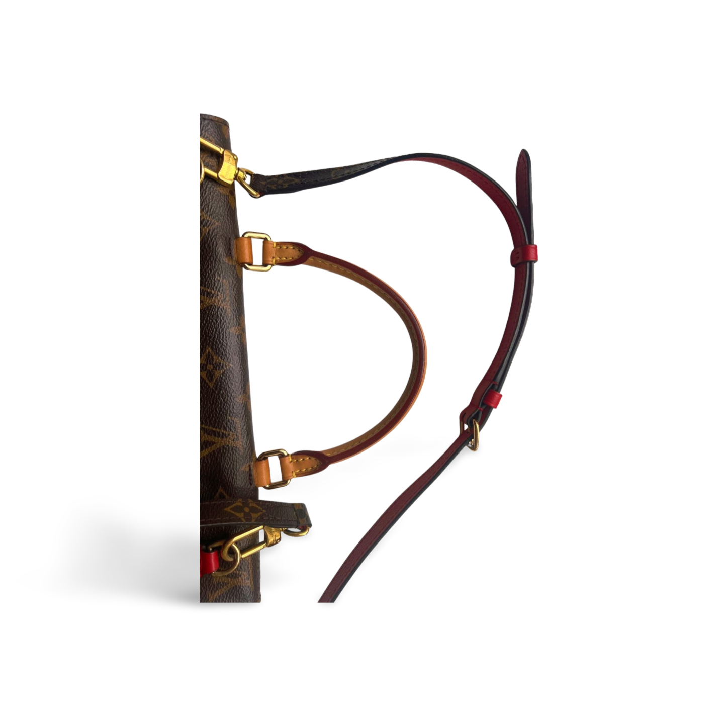 Louis Vuitton Marignan – Monogram Canvas & Rotes Leder