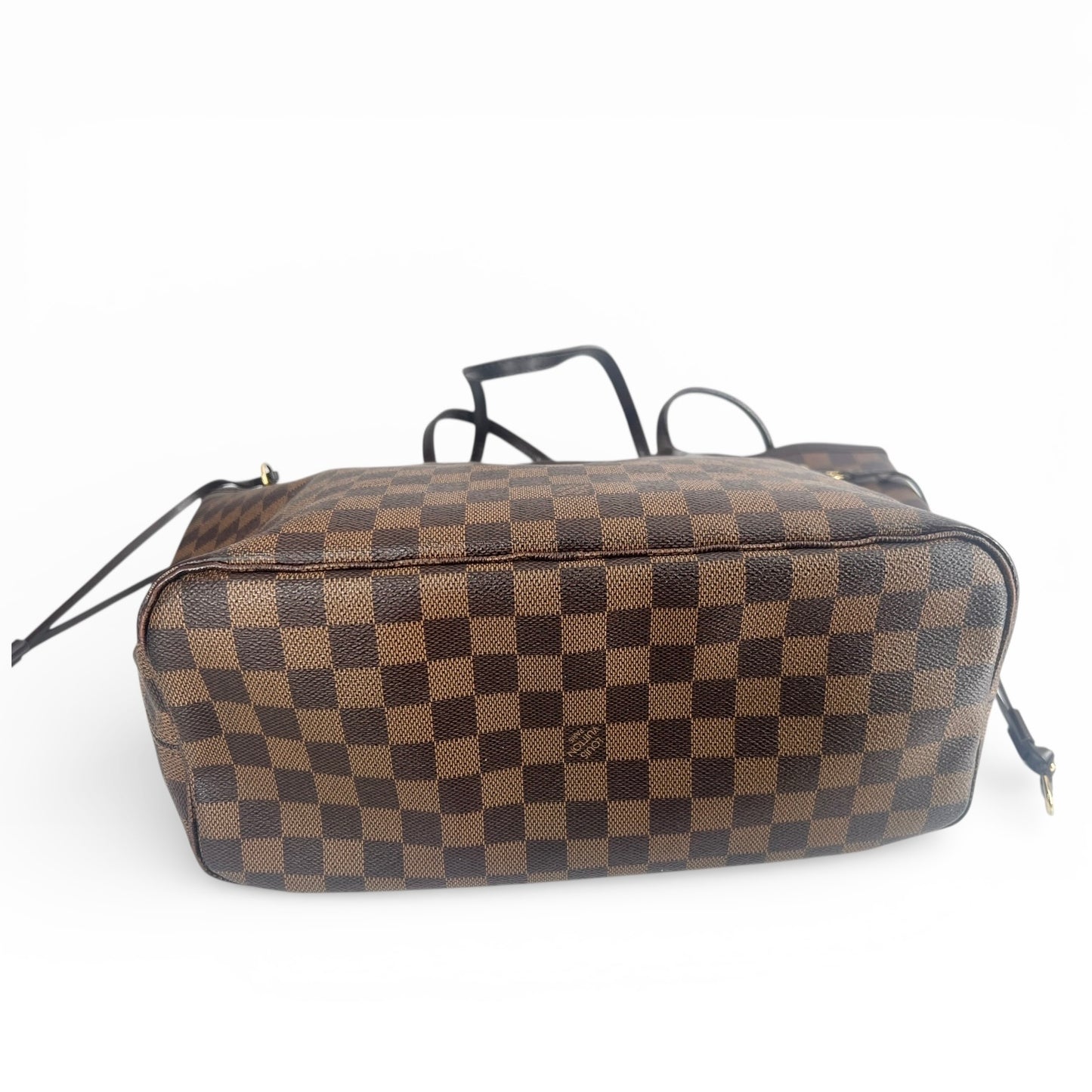 Louis Vuitton Neverfull MM mit Pouch - Damier Ebene