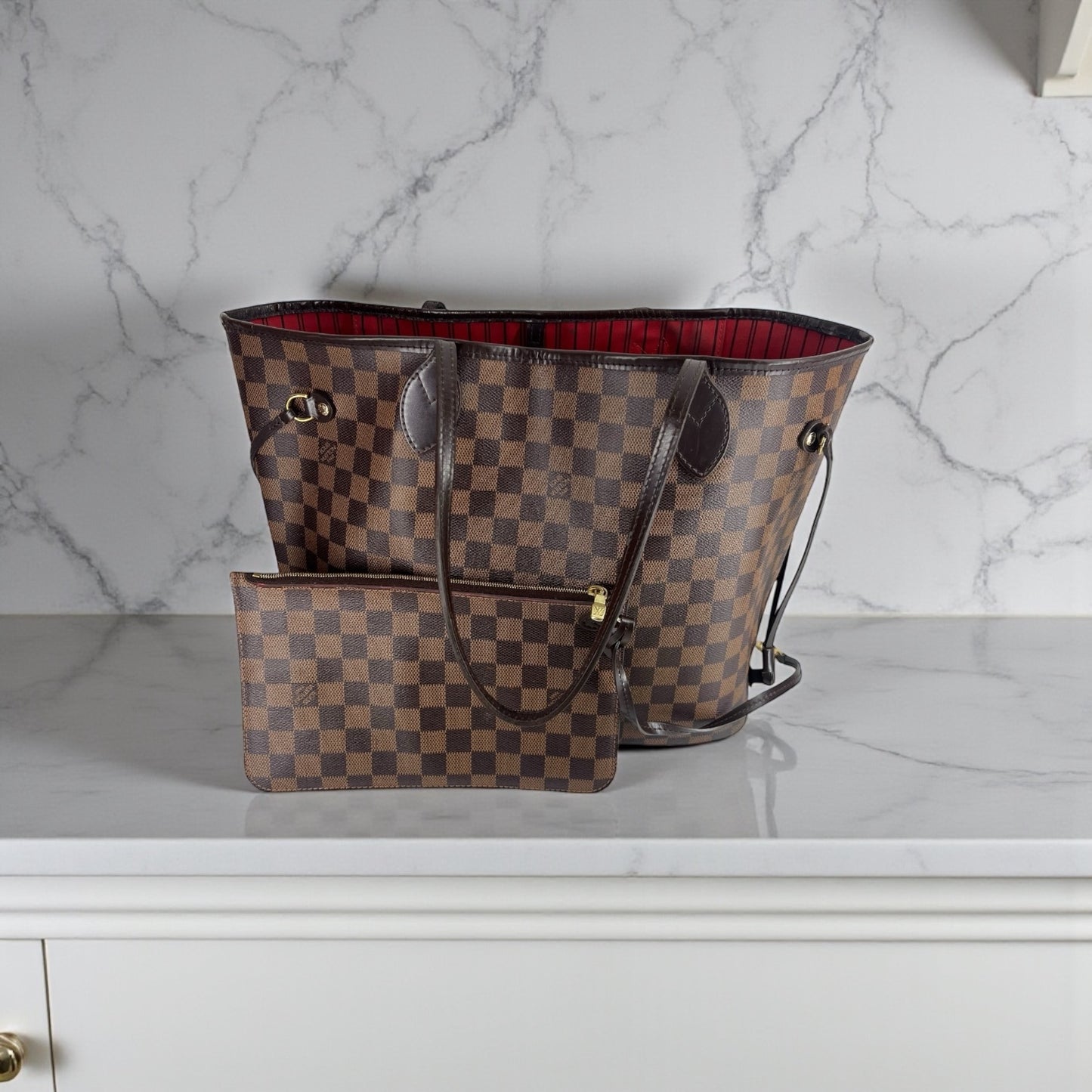 Louis Vuitton Neverfull Mm - Damier Ebene