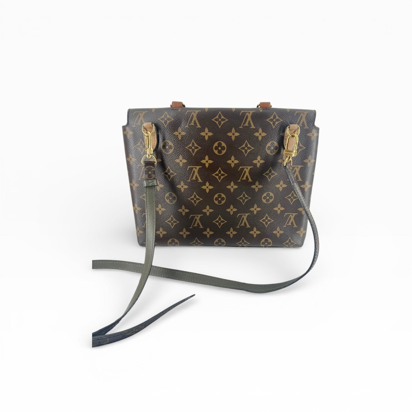 Louis Vuitton Marignan – Monogram Canvas mit beigen Leder
