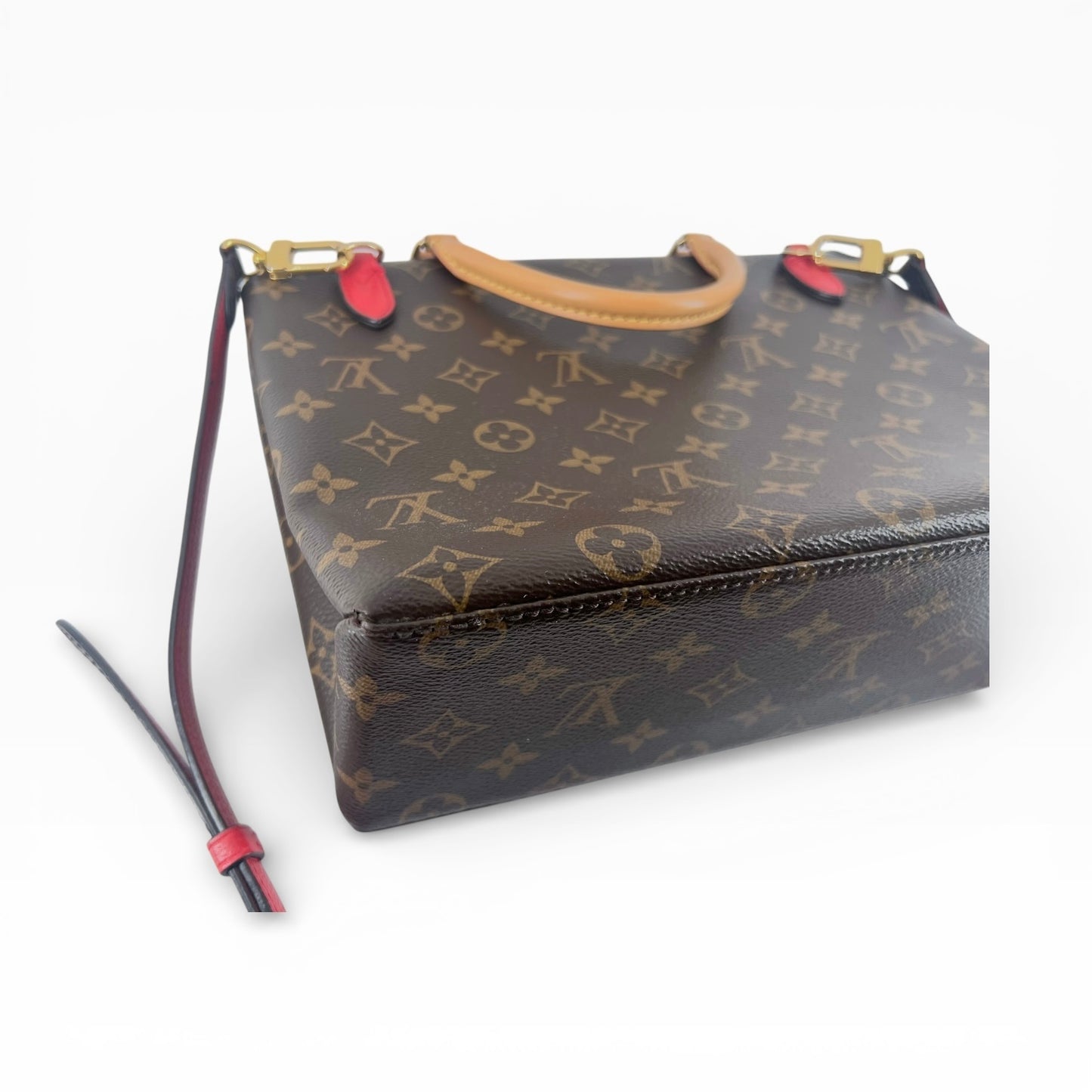 Louis Vuitton Marignan – Monogram Canvas & Rotes Leder