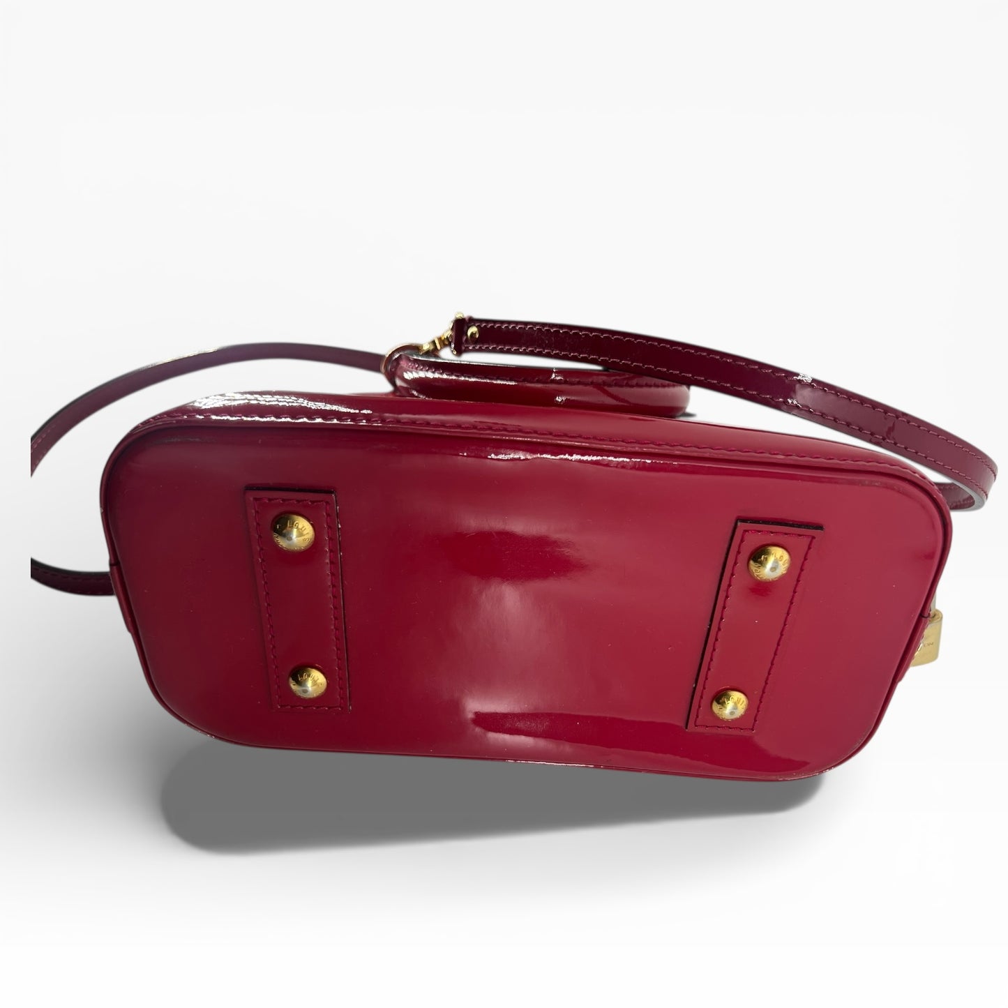Louis Vuitton Alma BB – Monogram Vernis in strahlendem Fuchsia