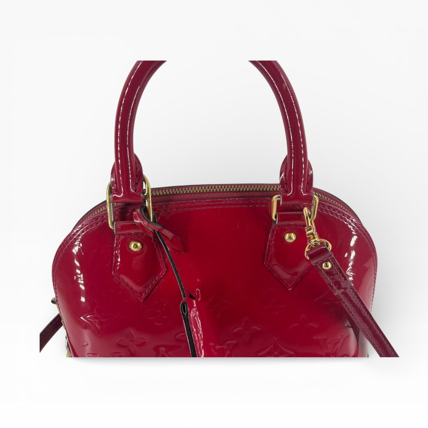 Louis Vuitton Alma BB – Monogram Vernis in strahlendem Fuchsia