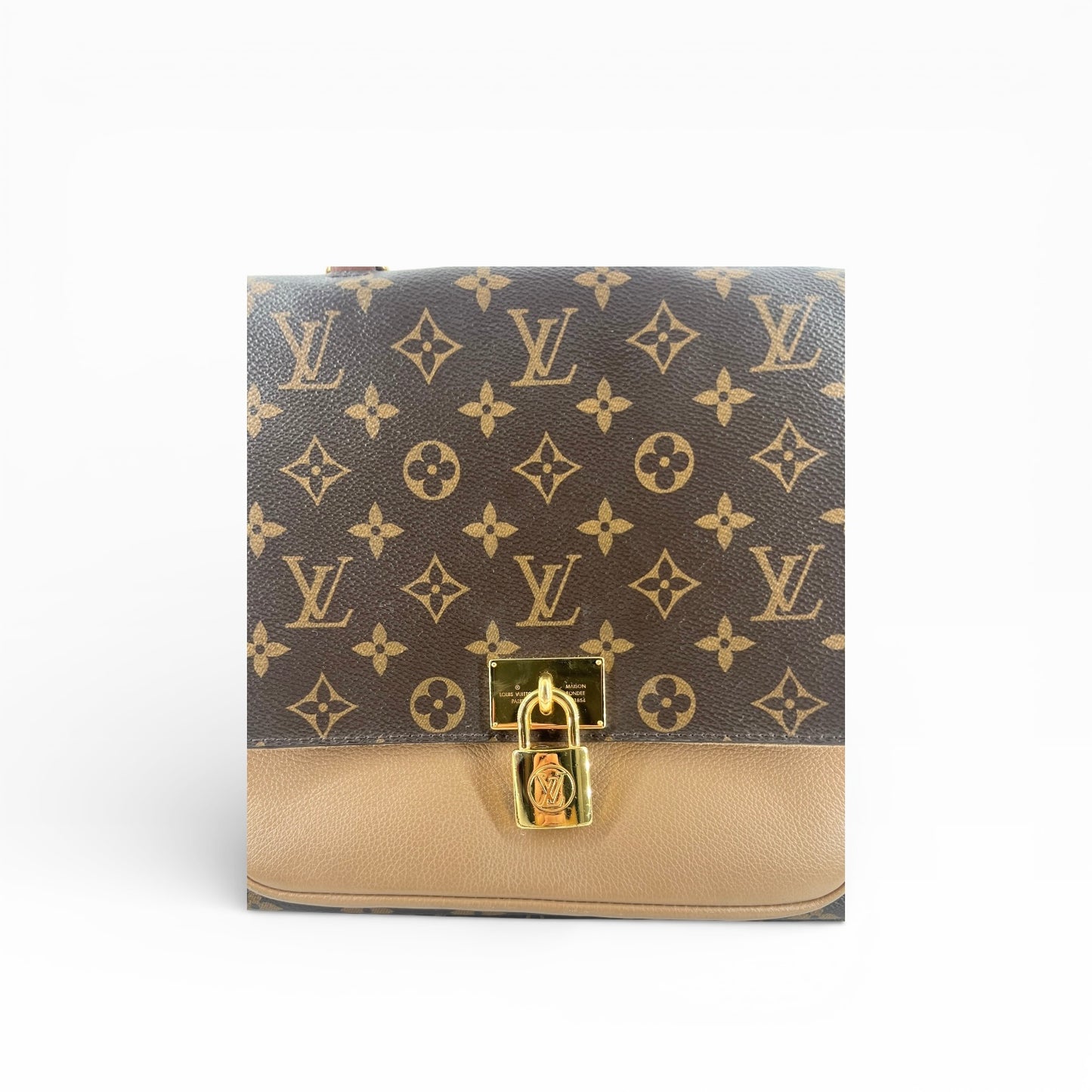 Louis Vuitton Marignan - Monogram Canvad und beiges Leder