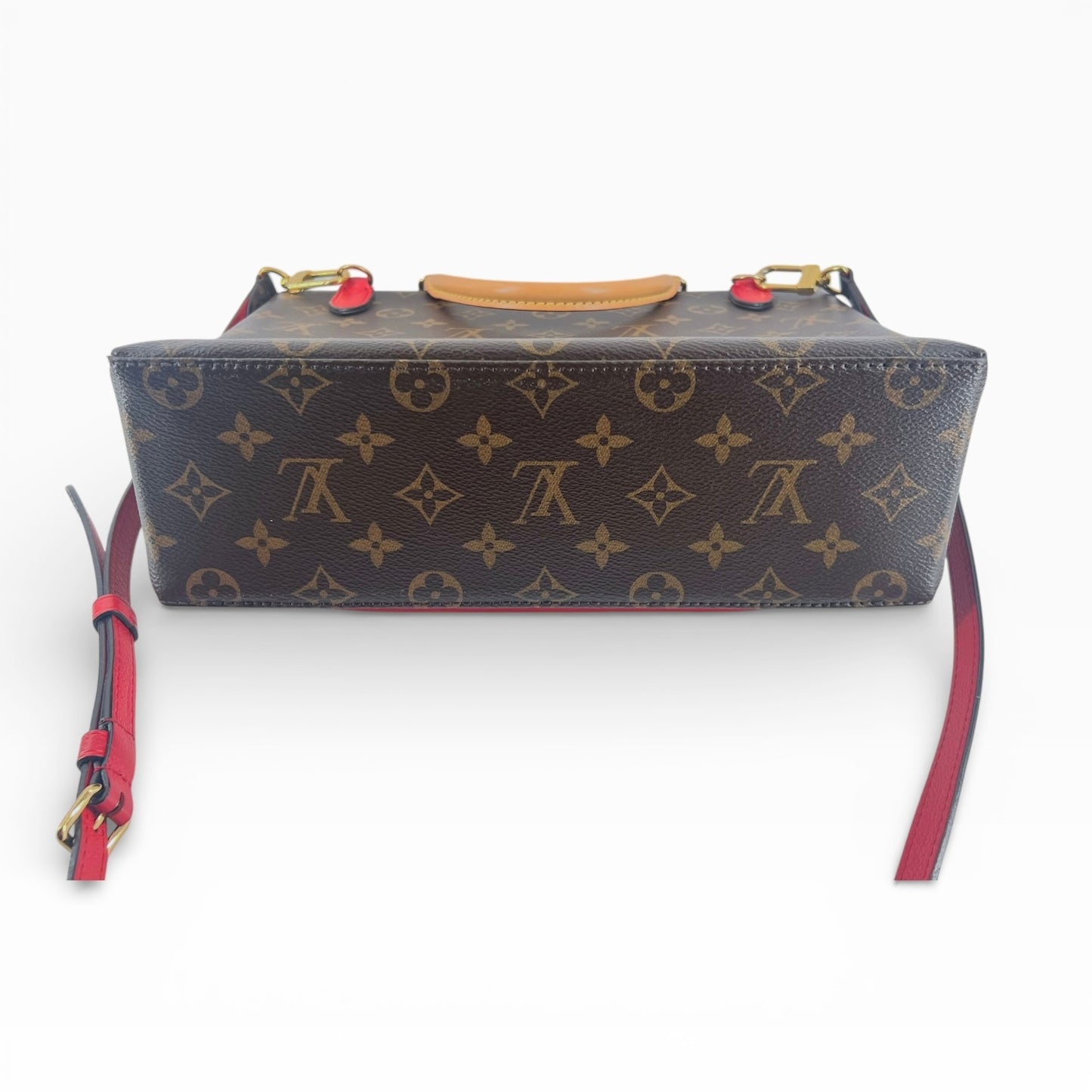 Louis Vuitton Marignan – Monogram Canvas & Rotes Leder
