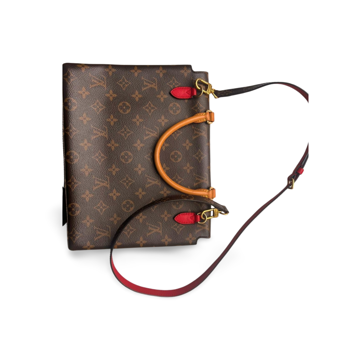 Louis Vuitton Marignan – Monogram Canvas & Rotes Leder