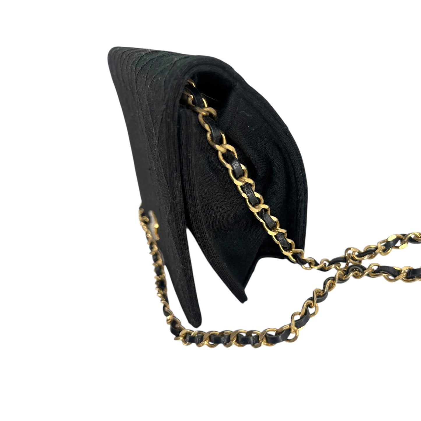 Chanel Matelassé One Flap Classic Schwarz