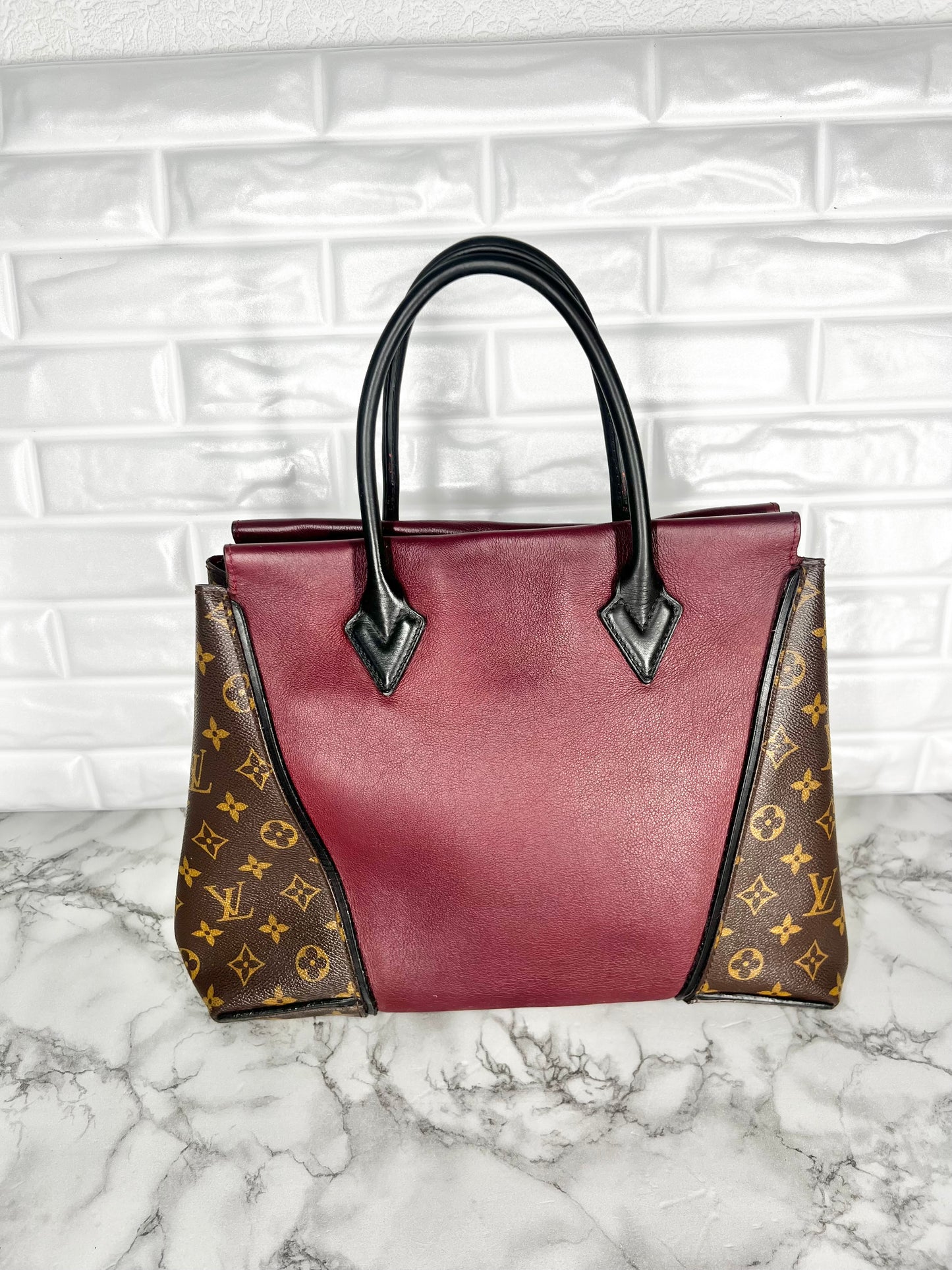 Louis Vuitton W Tote - Kalbsleder & Monogram Canvas