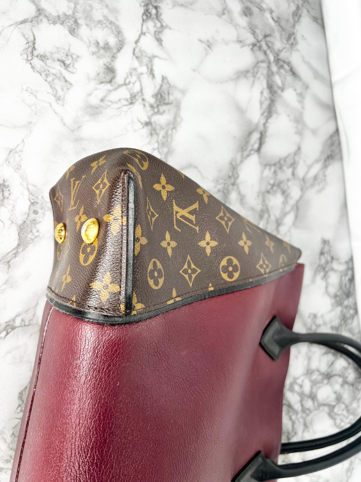 Louis Vuitton W Tote - Kalbsleder & Monogram Canvas