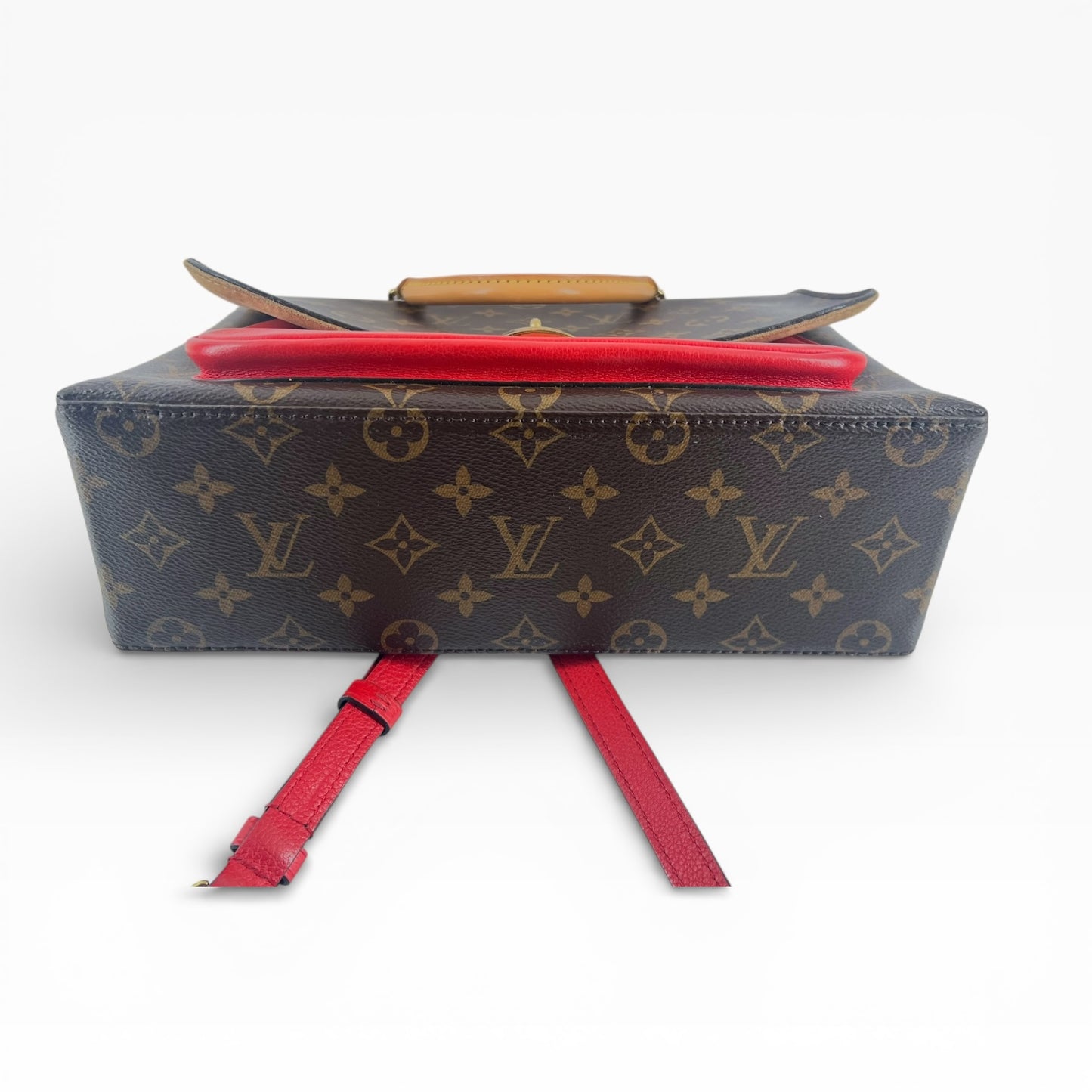 Louis Vuitton Marignan – Monogram Canvas & Rotes Leder