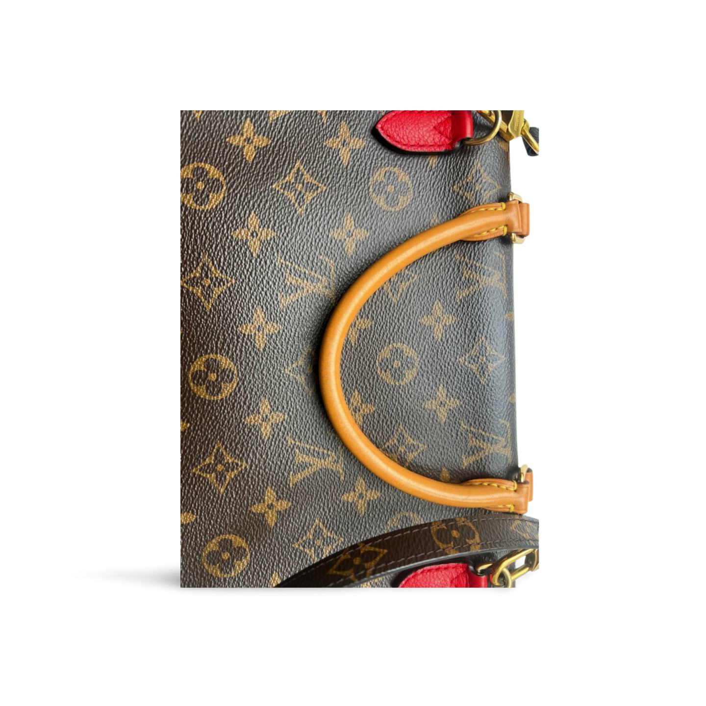 Louis Vuitton Marignan – Monogram Canvas & Rotes Leder
