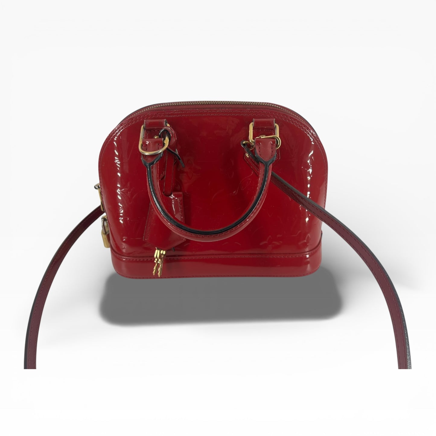 Louis Vuitton Alma BB – Monogram Vernis in strahlendem Fuchsia