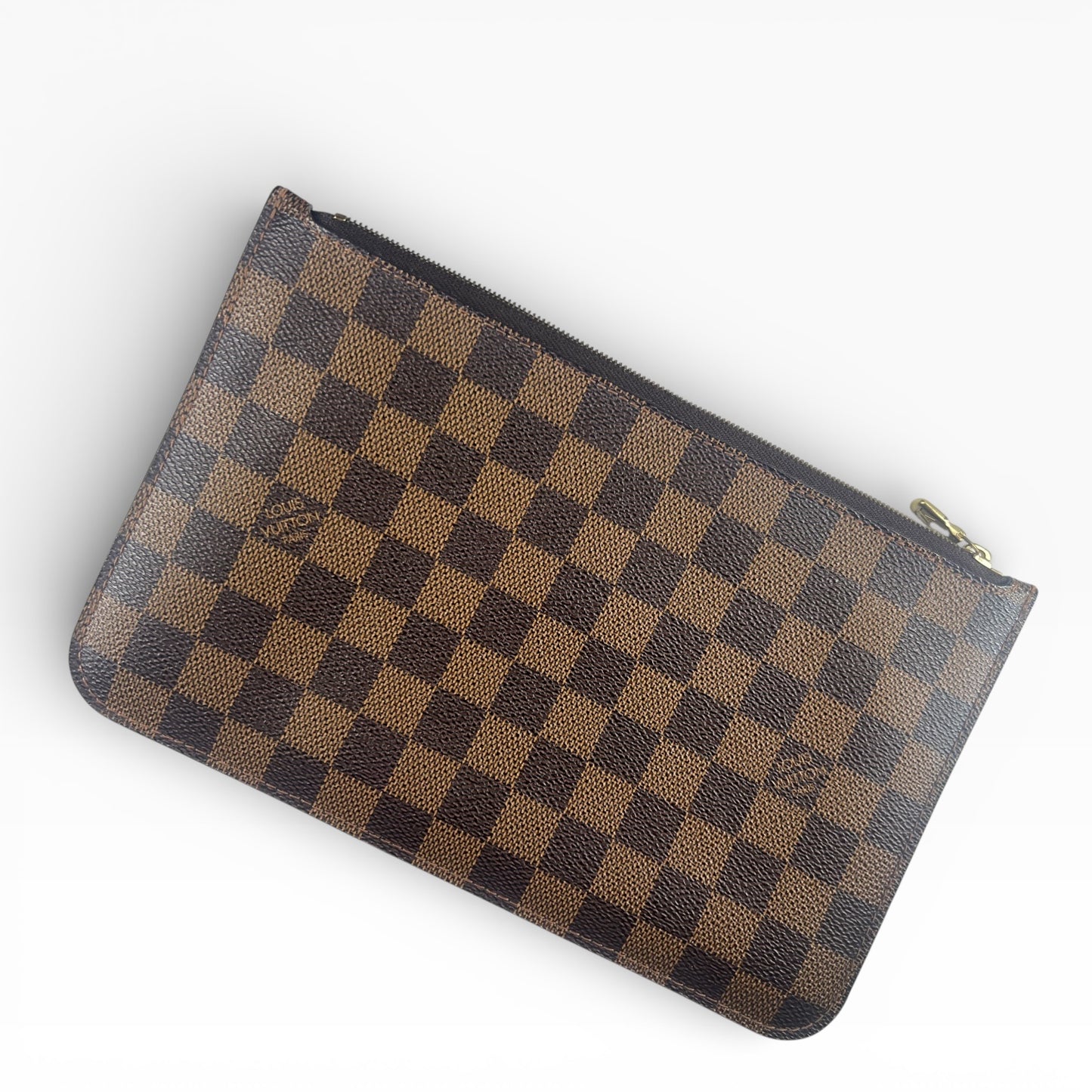 Louis Vuitton Neverfull MM mit Pouch - Damier Ebene