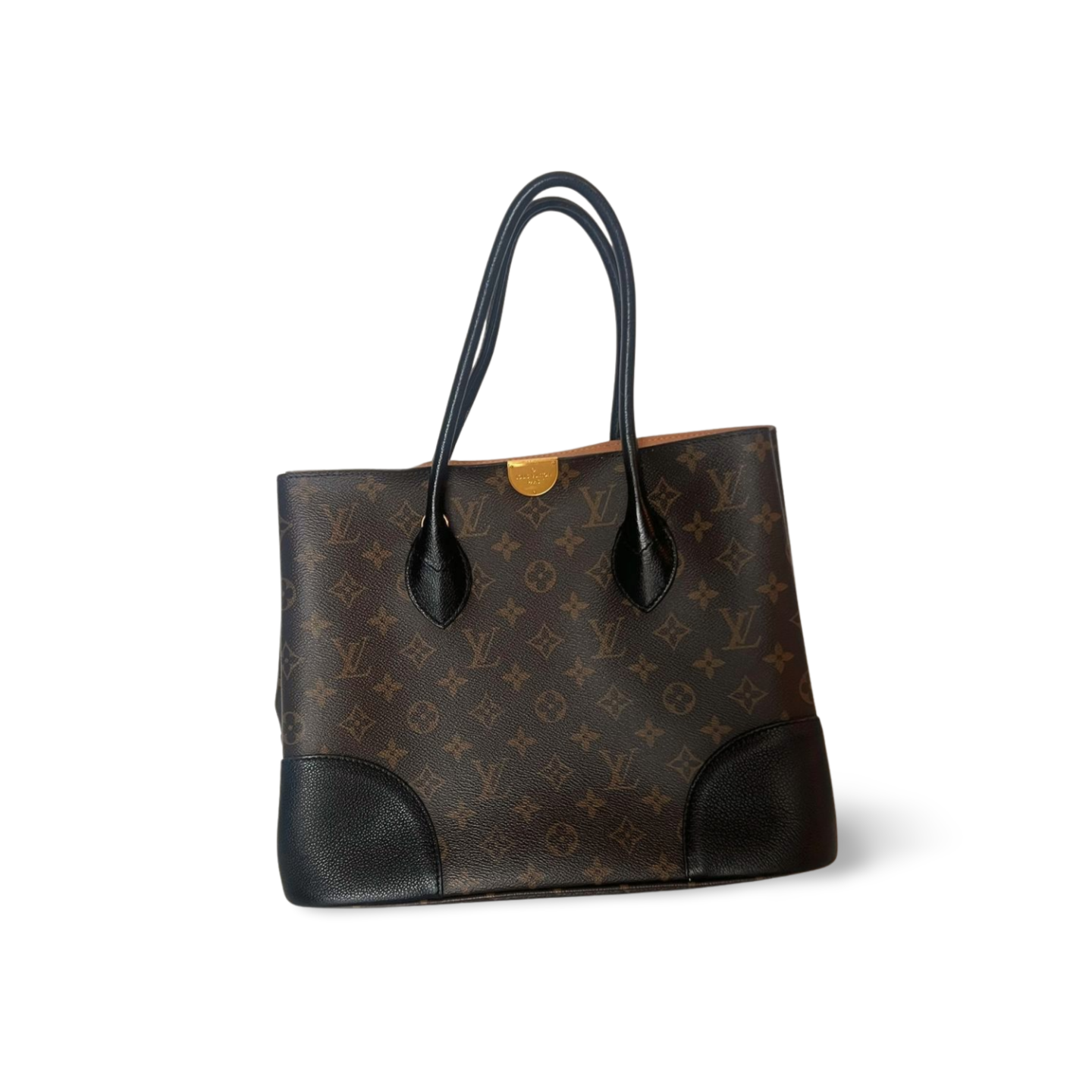 Louis Vuitton Flandrin Monogram mit Leder in Schwarz (Noir)