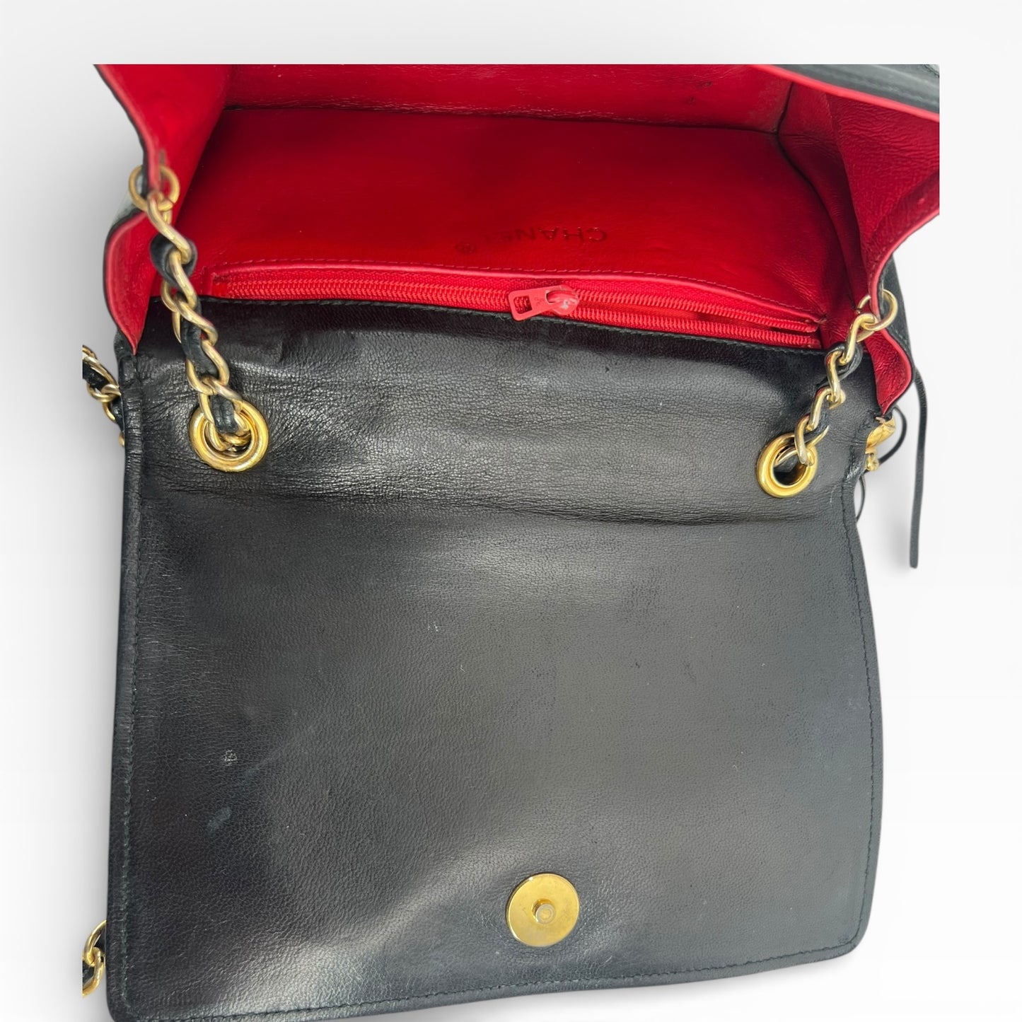 Chanel Vintage Fringe Chain Flap Bag