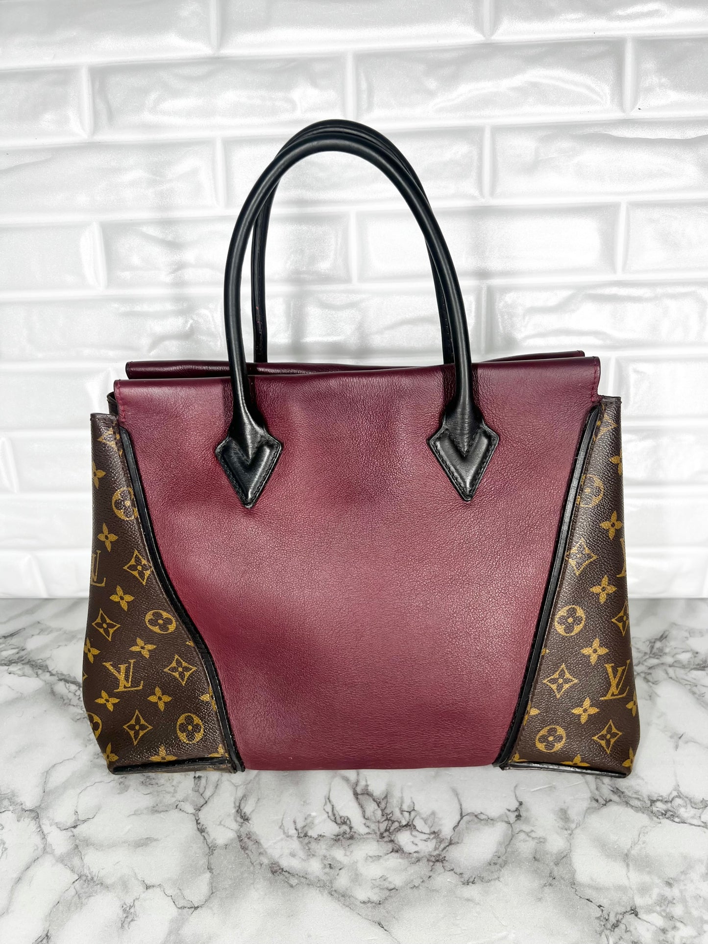 Louis Vuitton W Tote - Kalbsleder & Monogram Canvas