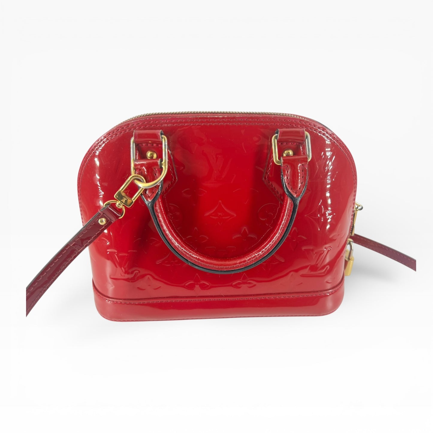 Louis Vuitton Alma BB – Monogram Vernis in strahlendem Fuchsia