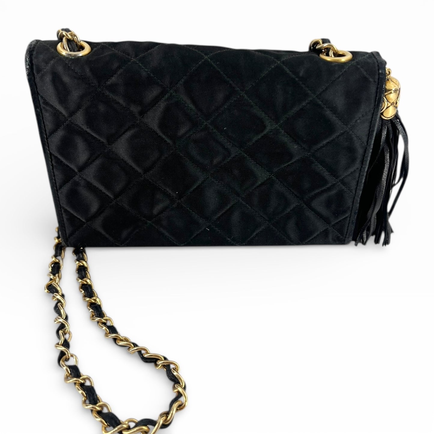 Chanel Vintage Fringe Chain Flap Bag