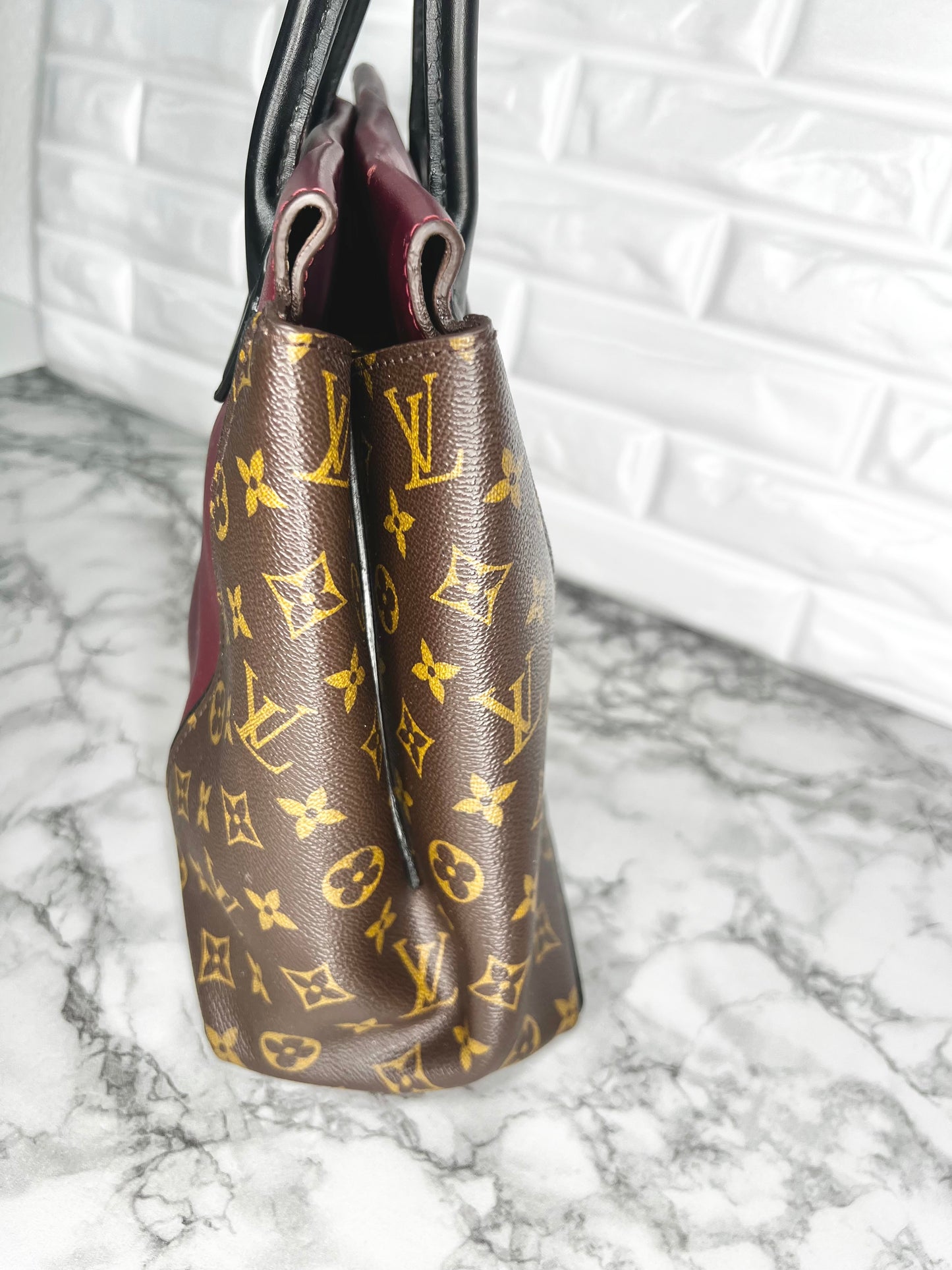 Louis Vuitton W Tote - Kalbsleder & Monogram Canvas