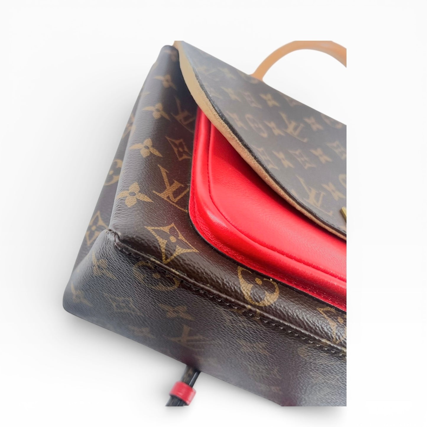 Louis Vuitton Marignan – Monogram Canvas & Rotes Leder