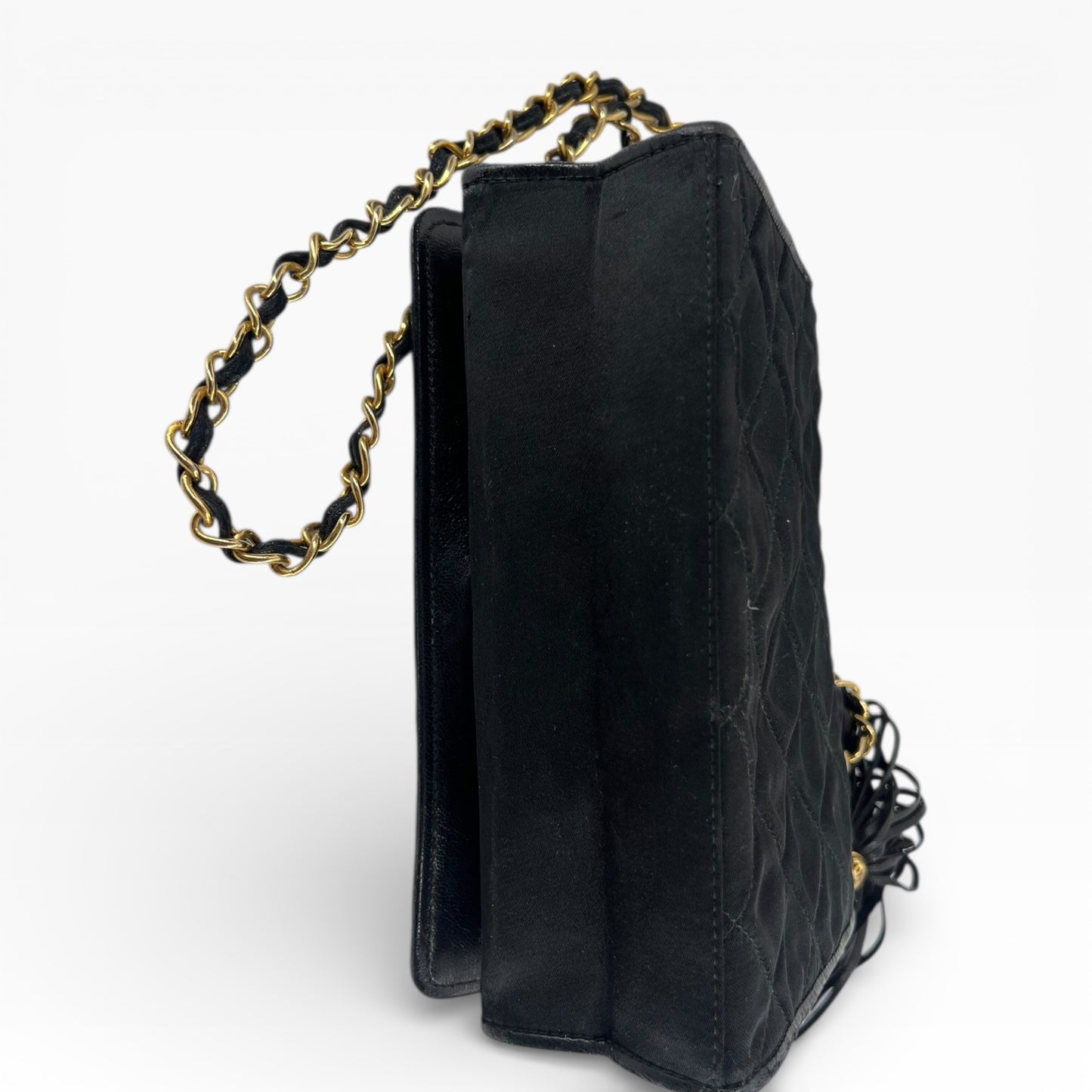 Chanel Vintage Fringe Chain Flap Bag