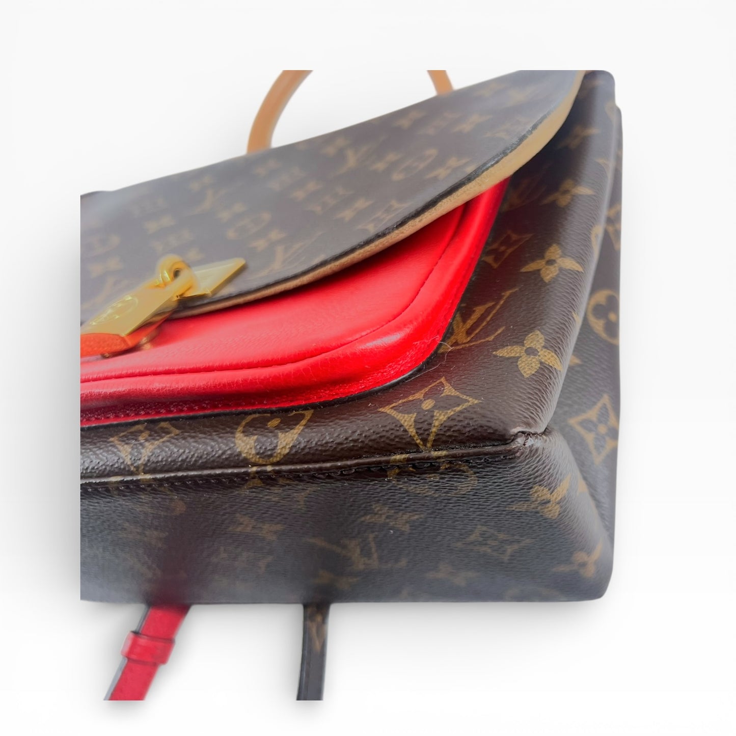 Louis Vuitton Marignan – Monogram Canvas & Rotes Leder