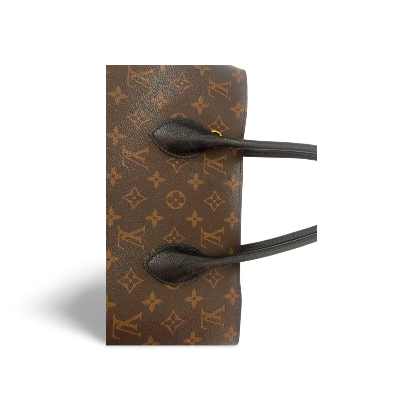 Louis Vuitton Flandrin Monogram mit Leder in Schwarz (Noir)