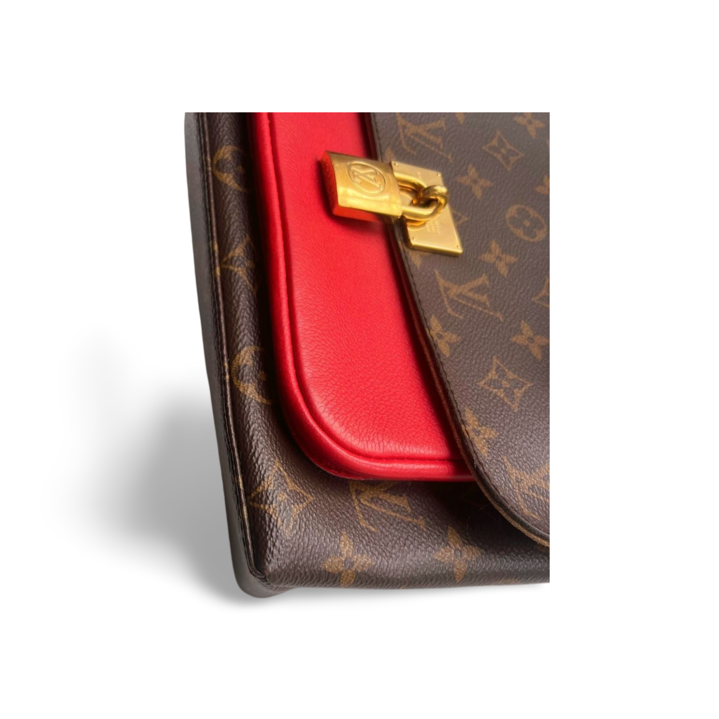 Louis Vuitton Marignan – Monogram Canvas & Rotes Leder