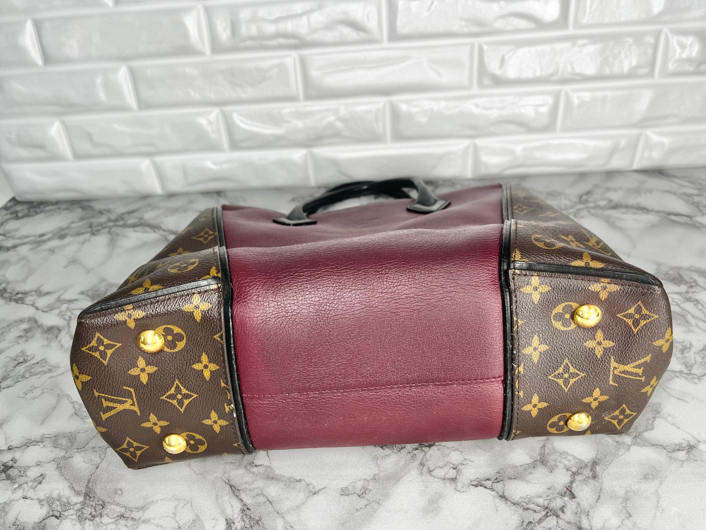 Louis Vuitton W Tote - Kalbsleder & Monogram Canvas