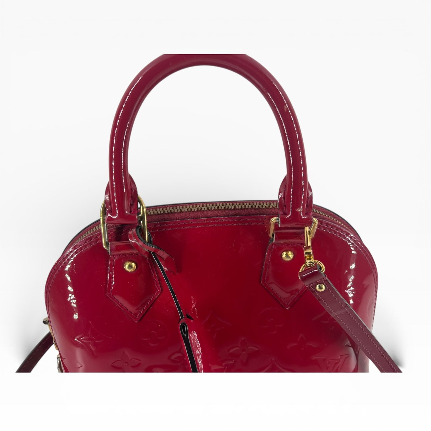 Louis Vuitton Alma BB – Monogram Vernis in strahlendem Fuchsia