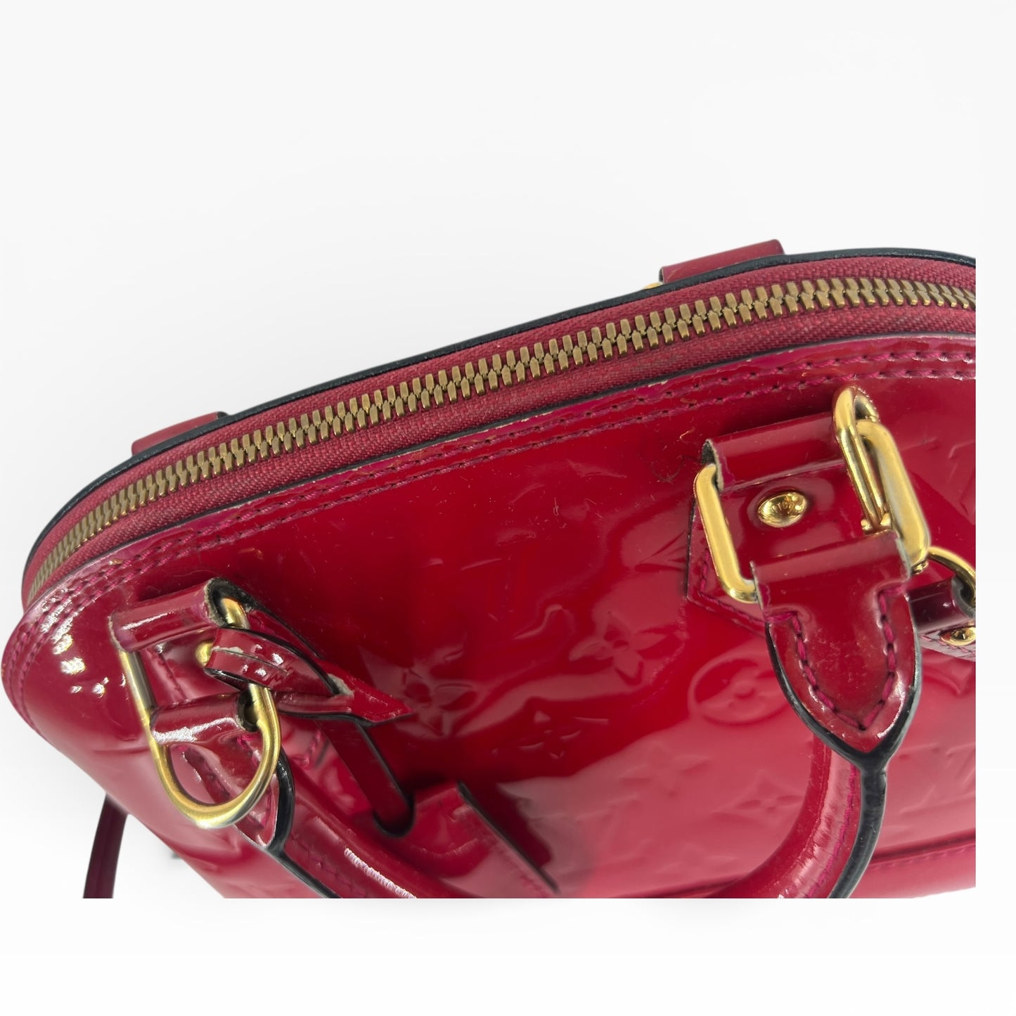 Louis Vuitton Alma BB – Monogram Vernis in strahlendem Fuchsia