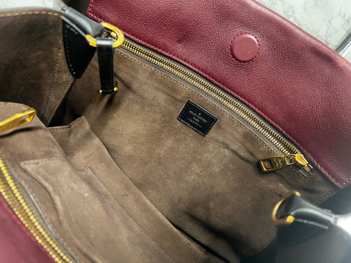 Louis Vuitton W Tote - Kalbsleder & Monogram Canvas