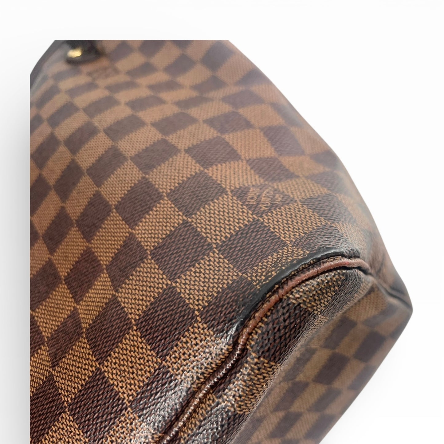 Louis Vuitton Neverfull MM mit Pouch - Damier Ebene