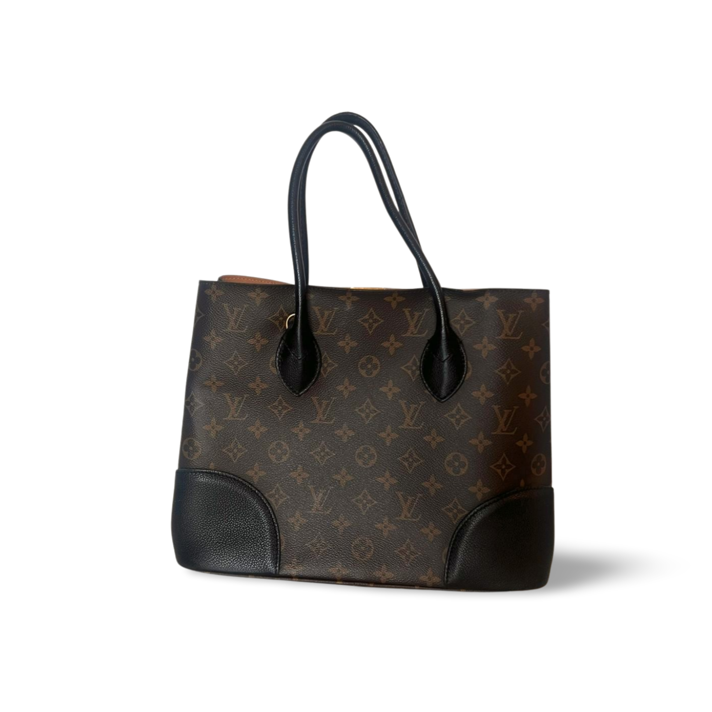 Louis Vuitton Flandrin Monogram mit Leder in Schwarz (Noir)