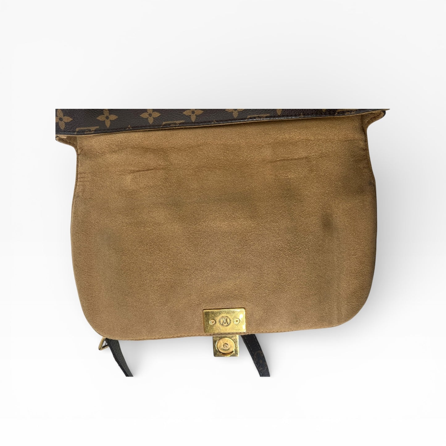 Louis Vuitton Marignan – Monogram Canvas mit beigen Leder