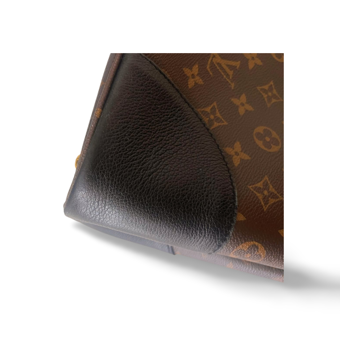 Louis Vuitton Flandrin Monogram mit Leder in Schwarz (Noir)