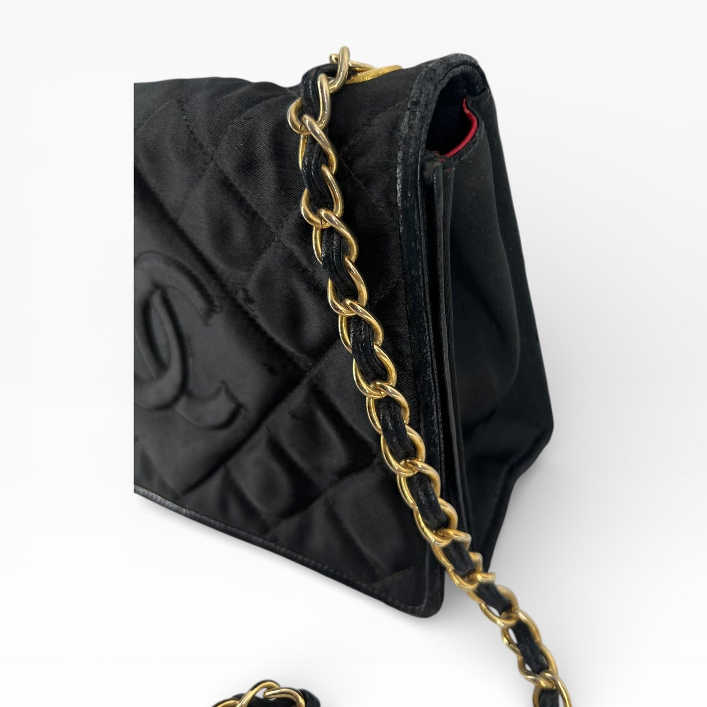 Chanel Vintage Fringe Chain Flap Bag