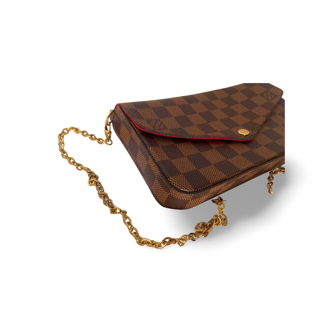 Louis Vuitton Pochette Félicie – Damier Ebene Canvas