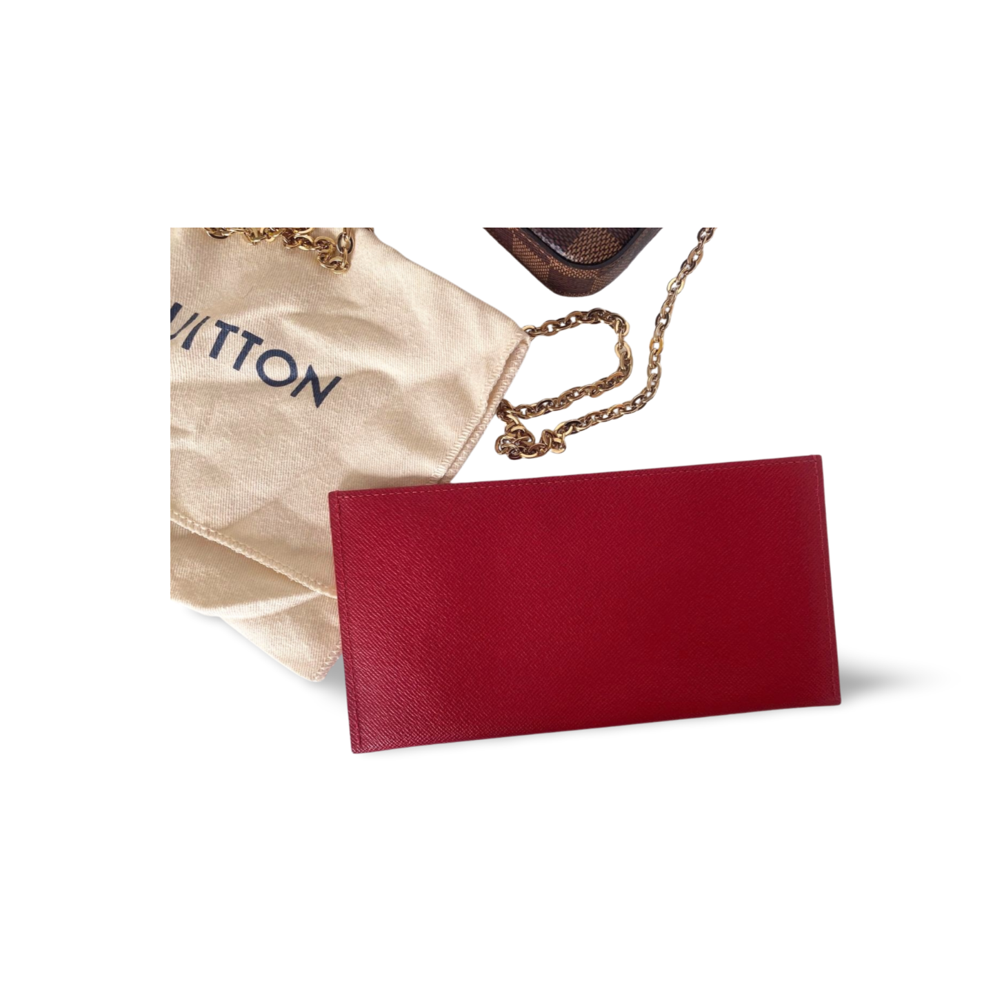 Louis Vuitton Pochette Félicie – Damier Ebene Canvas