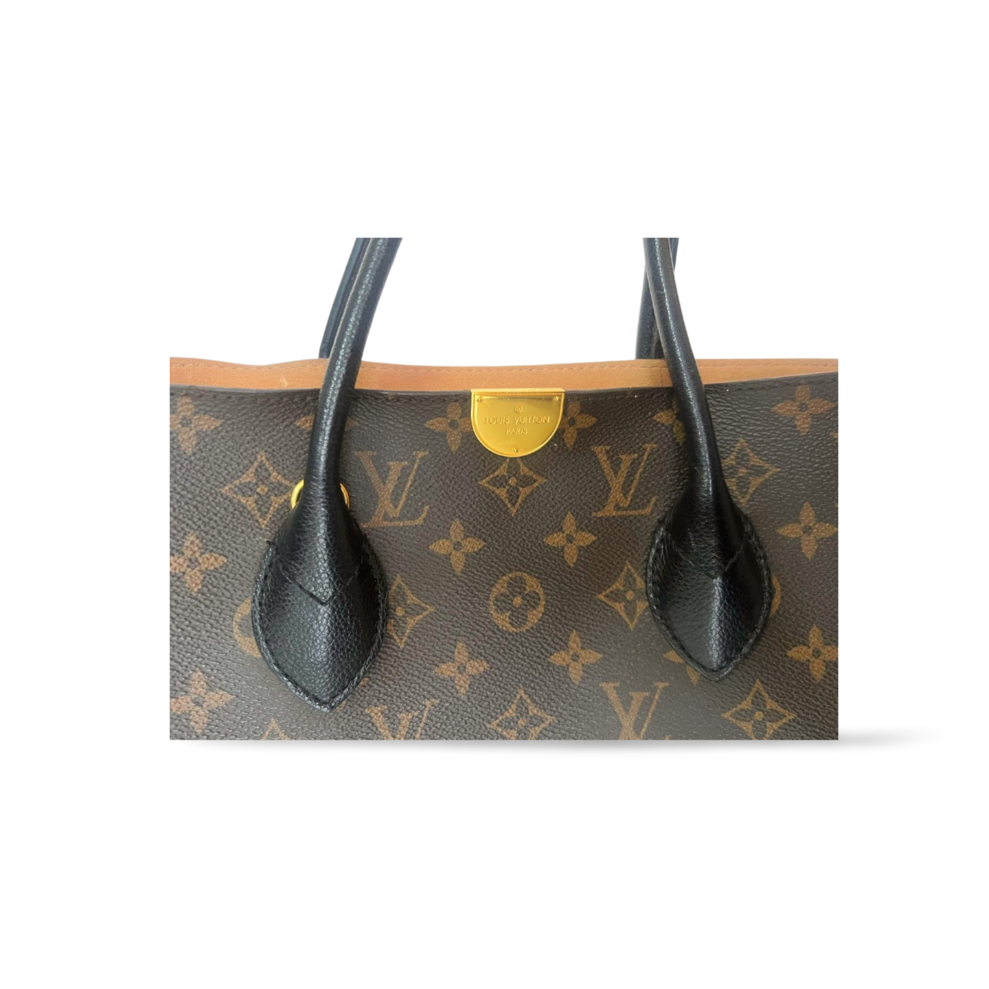Louis Vuitton Flandrin Monogram mit Leder in Schwarz (Noir)